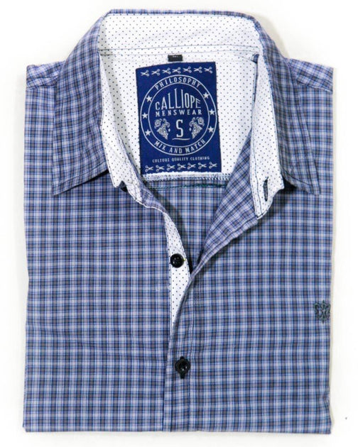 Formal Checked Cotton Shirts for Men MS1012 Men's Dress Shirts