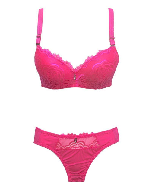 Bridal Pink 801625 Double Padded Pushup Bra Panty Set - By