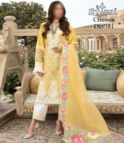 Crimson Embroidered Lawn Collection - Unstitched