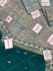Asim Jofa Makhmali Collection – Unstitched Luxury Chiffon Embroidered 3-Piece Suit