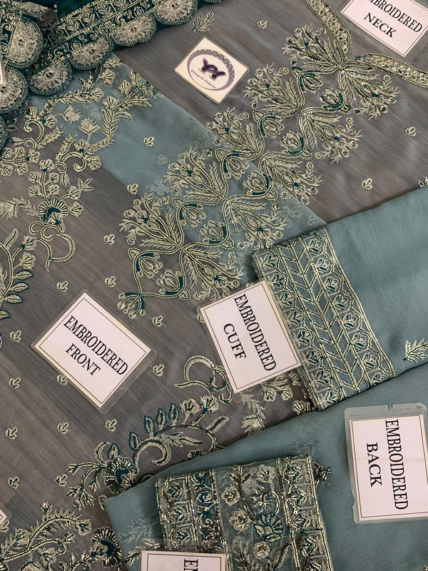 Asim Jofa Makhmali Collection – Unstitched Luxury Chiffon Embroidered 3-Piece Suit