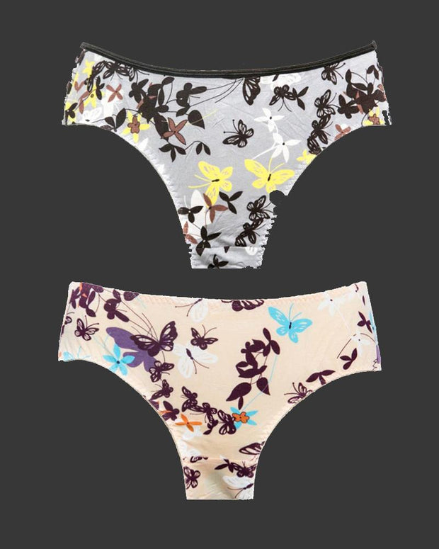Pack Of 2 Multicolour  Panties For Women's - Dishini