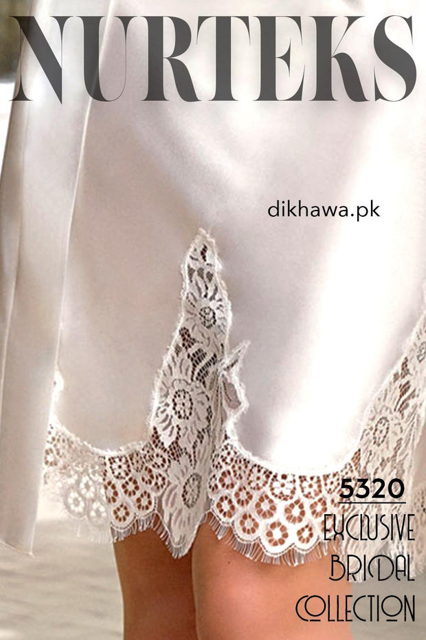 Nurteks - Exclusive Bridal Wedding Honeymoon 2Pc Designer Nighty Set 5320 - Turkish Brand