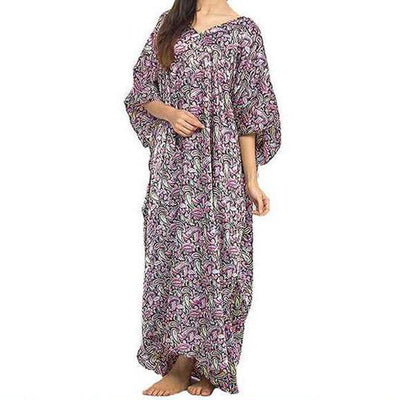 VALERIE SILK PRINTED KAFTAN - Kaftan - diKHAWA Online Shopping in Pakistan