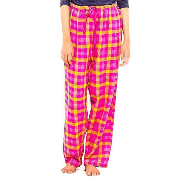 VALERIE WOMEN CHECK PAJAMA - Ladies Pyjama - diKHAWA Online Shopping in Pakistan