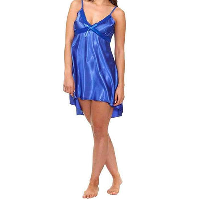 RB RoyalBlue Chemise By Valerie - Nighty - diKHAWA Online Shopping in Pakistan