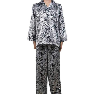 Valeria Printed Two Pcs Night Suit - Ladies Nightdress - diKHAWA Online Shopping in Pakistan