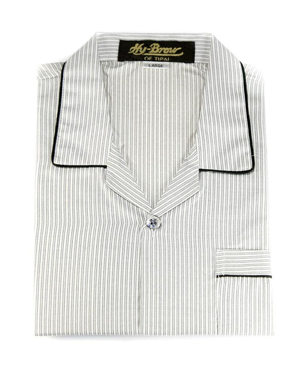 Mens Wedding Nightdress - Striped Design Nightwear By Hy-Brow Plus High Classic