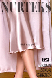 Nurteks - Exclusive Bridal Wedding Honeymoon 2Pc Long Nighty Set with Robe 5192 - Turkish Brand