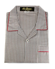 Mens Wedding Nightdress - Striped Design Nightwear By Hy-Brow Plus High Classic
