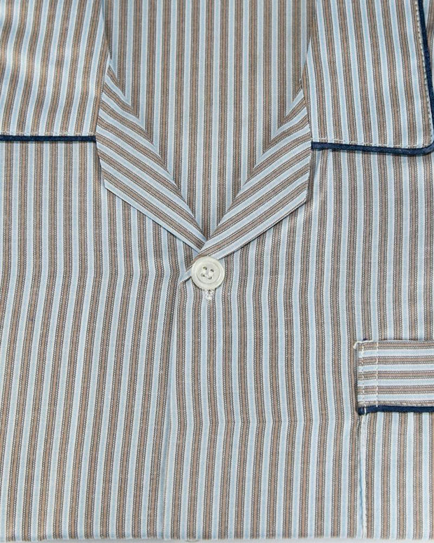 Mens Wedding Nightdress - Striped Design Nightwear By Hy-Brow Plus High Classic