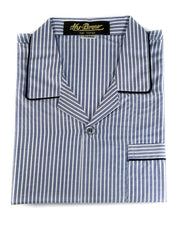 Mens Wedding Nightdress - Striped Design Nightwear By Hy-Brow Plus High Classic