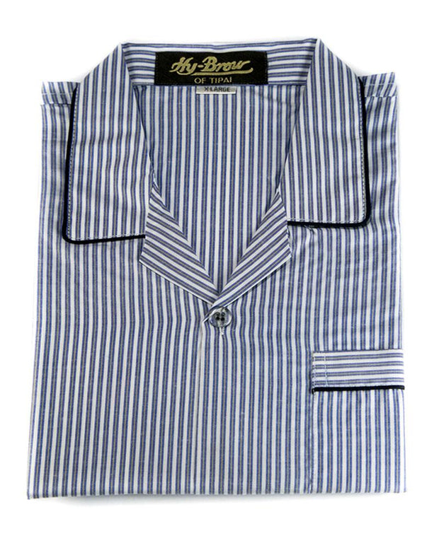 Mens Wedding Nightdress - Striped Design Nightwear By Hy-Brow Plus High Classic