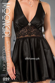 Moongirl - Exclusive Bridal 2Pc Short Nighty Wedding Honeymoon Nighty Set 059 - Turkish Brand