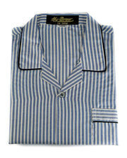Mens Wedding Nightdress - Striped Design Nightwear By Hy-Brow Plus High Classic