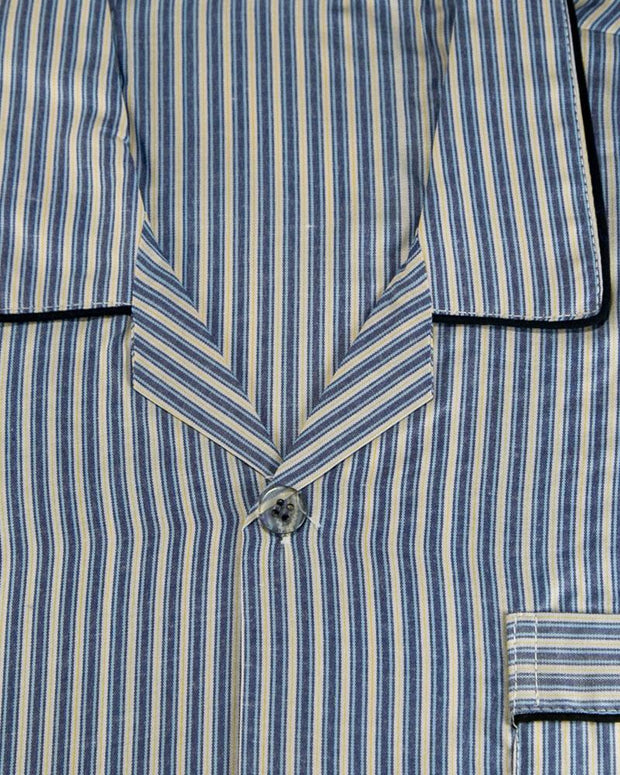 Mens Wedding Nightdress - Striped Design Nightwear By Hy-Brow Plus High Classic
