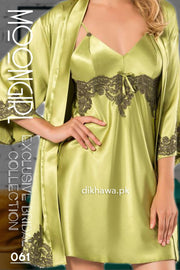 Moongirl - Exclusive Bridal 2Pc Short Nighty Wedding Honeymoon Nighty Set 061 - Turkish Brand