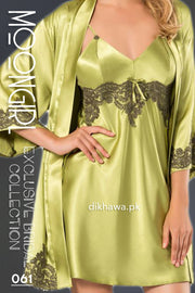 Moongirl - Exclusive Bridal 2Pc Short Nighty Wedding Honeymoon Nighty Set 061 - Turkish Brand