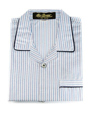 Mens Wedding Nightdress - Striped Design Nightwear By Hy-Brow Plus High Classic