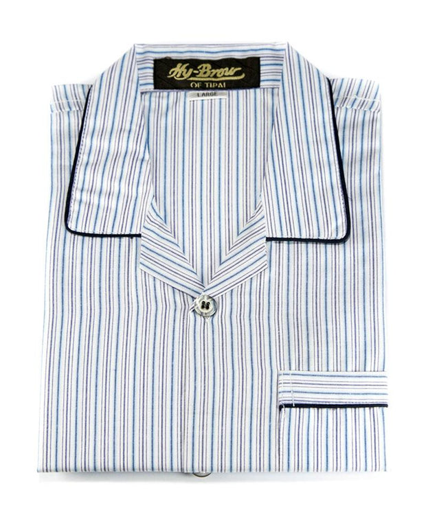 Mens Wedding Nightdress - Striped Design Nightwear By Hy-Brow Plus High Classic