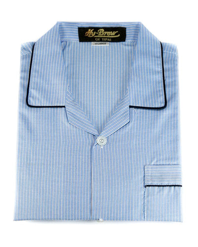 Mens Wedding Nightdress - Striped Design Nightwear By Hy-Brow Plus High Classic