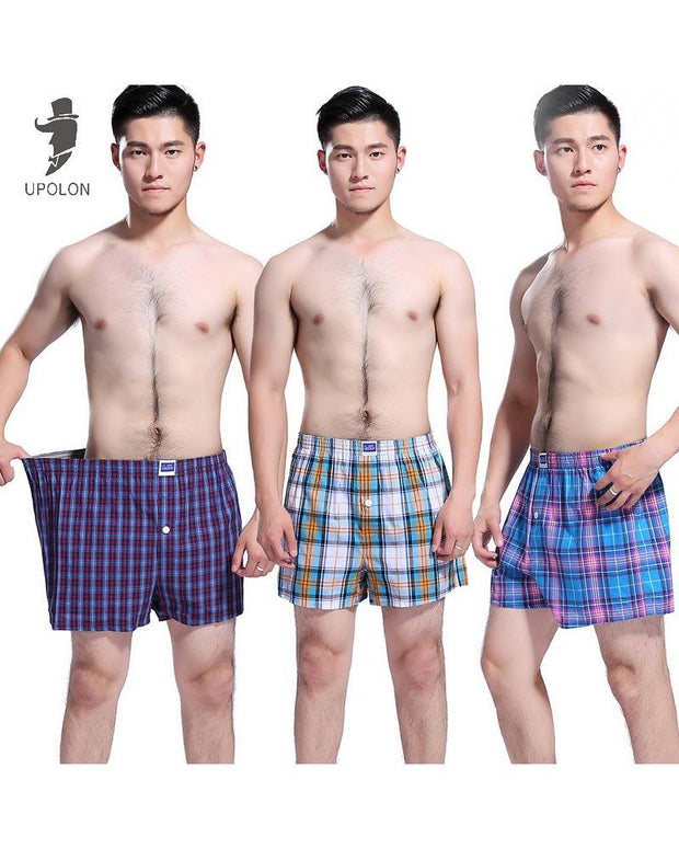 Pack of 2 - Mens Boxer Shorts - Woven Cotton Boxers