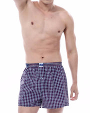 Pack of 2 - Mens Boxer Shorts - Woven Cotton Boxers