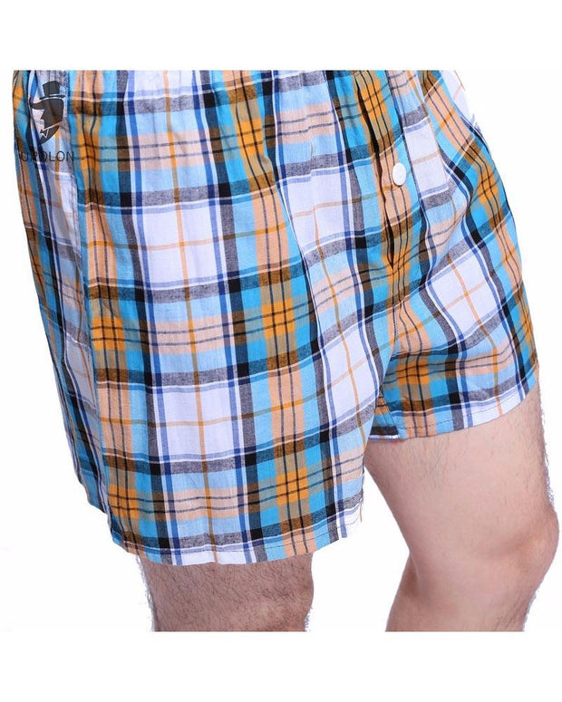 Pack of 2 - Mens Boxer Shorts - Woven Cotton Boxers