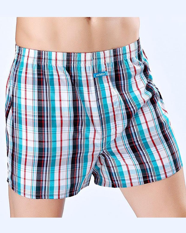 Pack of 2 - Mens Boxer Shorts - Woven Cotton Boxers