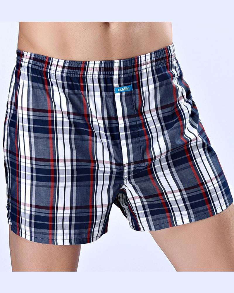 Long cotton boxer shorts best sale