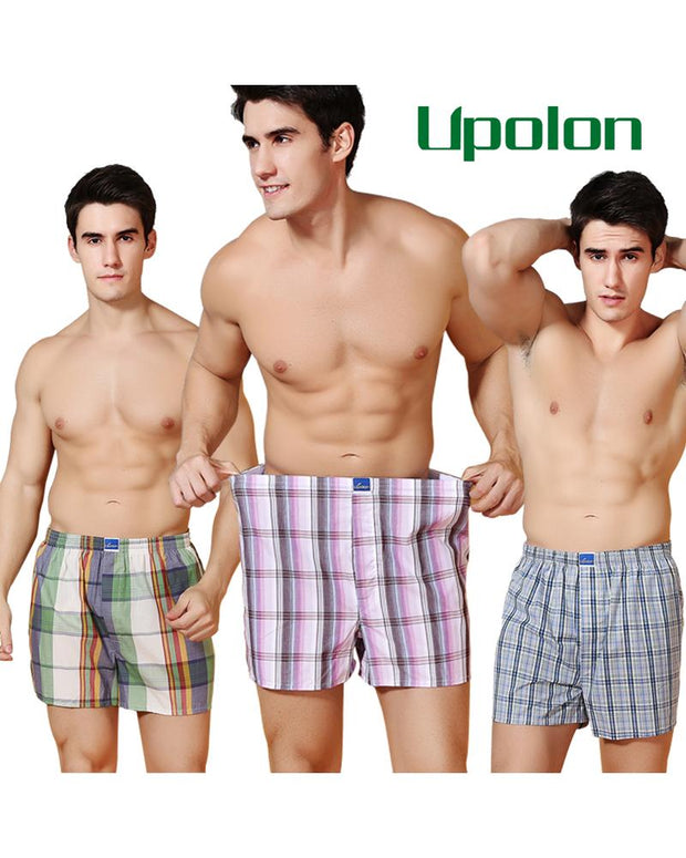 Pack of 2 - Mens Boxer Shorts - Woven Cotton Boxers