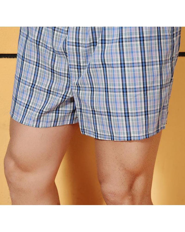 Pack of 2 - Mens Boxer Shorts - Woven Cotton Boxers