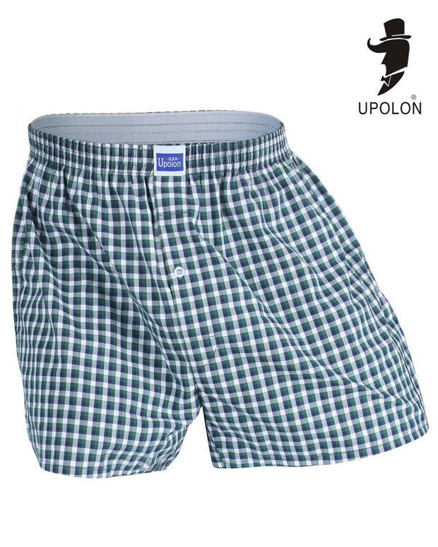 Pack of 2 - Mens Boxer Shorts - Woven Cotton Boxers