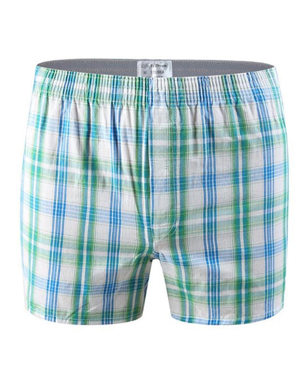 Pack of 2 - Mens Boxer Shorts - Woven Cotton Boxers