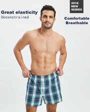 Pack of 2 - Mens Boxer Shorts - Woven Cotton Boxers