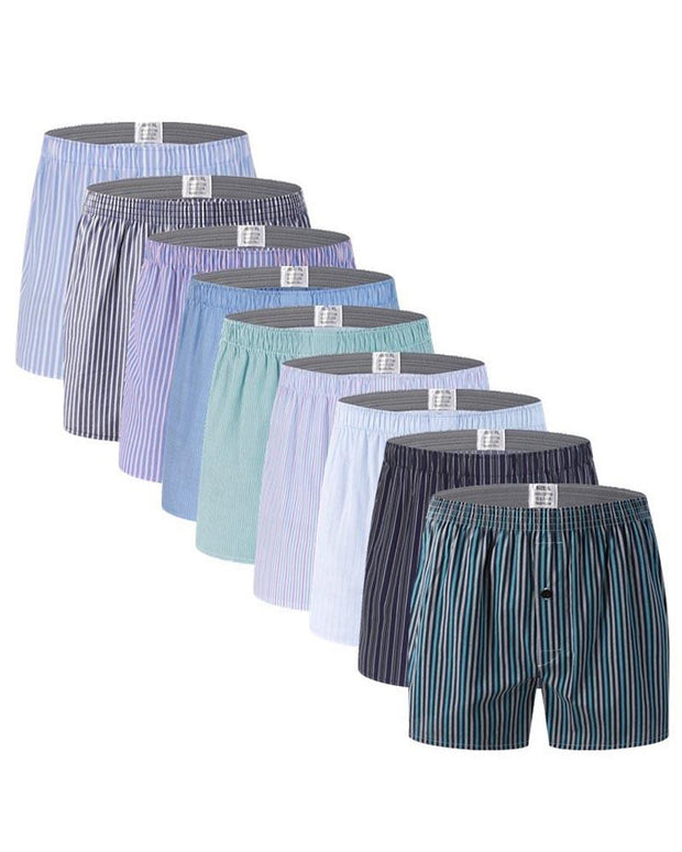 Pack of 2 - Mens Boxer Shorts - Woven Cotton Boxers