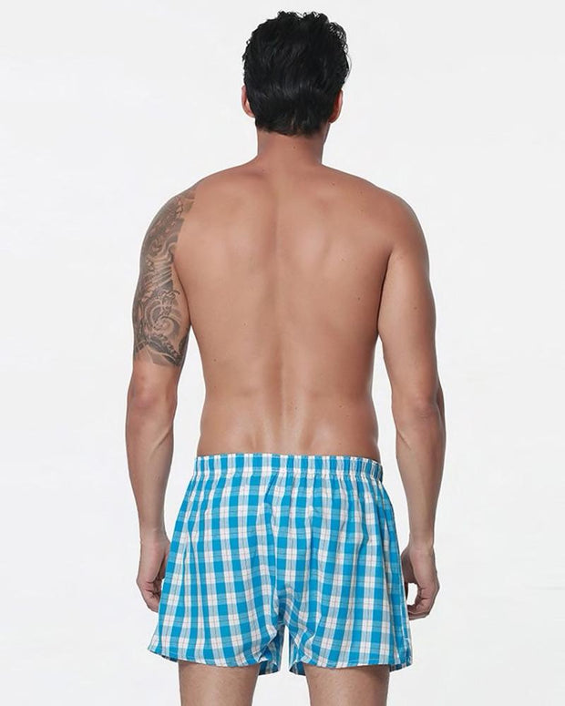 Pack of 2 - Mens Boxer Shorts - Woven Cotton Boxers