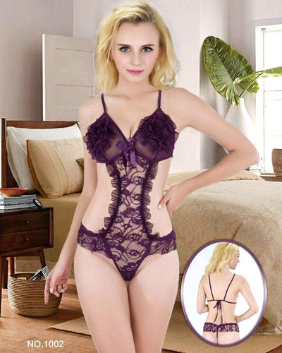 Bridal Sexy Short Lace Nighty - 1002