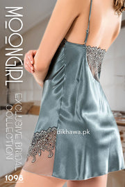 Moongirl - Exclusive Bridal 2Pc Short Nighty Wedding Honeymoon Nighty Set 1098 - Turkish Brand
