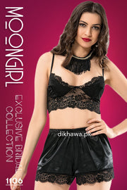 Moongirl - Exclusive Bridal Wedding Honeymoon 3Pc Short Nighty Cami Set 1106 - Turkish Brand