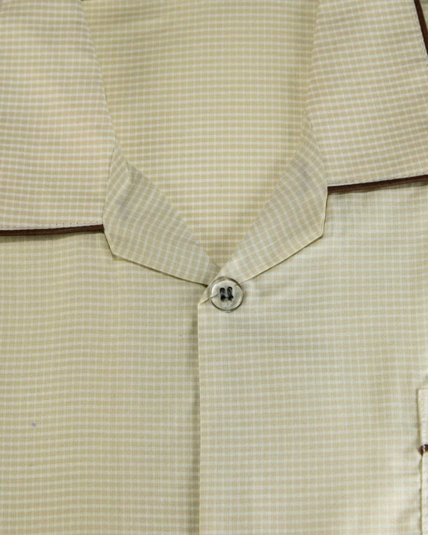 Mens Wedding Nightdress - Checkered Design Nightwear By Hy-Brow Plus High Classic