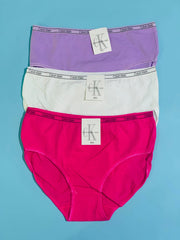 Pack of 3 - CK Plain Panty - Flourish CK Plain Panty Mix Colors - 444, 555, 666