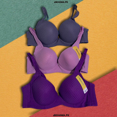 Pack Off 3 Best For Bridal Bra's 8811 Skin, Single Padded - Under Wired Bra - By Change 2021