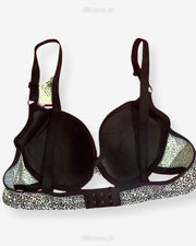 Sexy Black N White Cheetah Style Bra - Single Padded,Under Wired Bra - By Women Jou Jou 2021