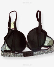 Sexy Black N White Cheetah Style Bra - Single Padded,Under Wired Bra - By Women Jou Jou 2021