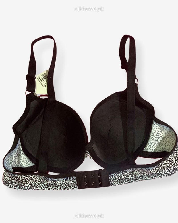 Sexy Black N White Cheetah Style Bra - Single Padded,Under Wired Bra - By Women Jou Jou 2021