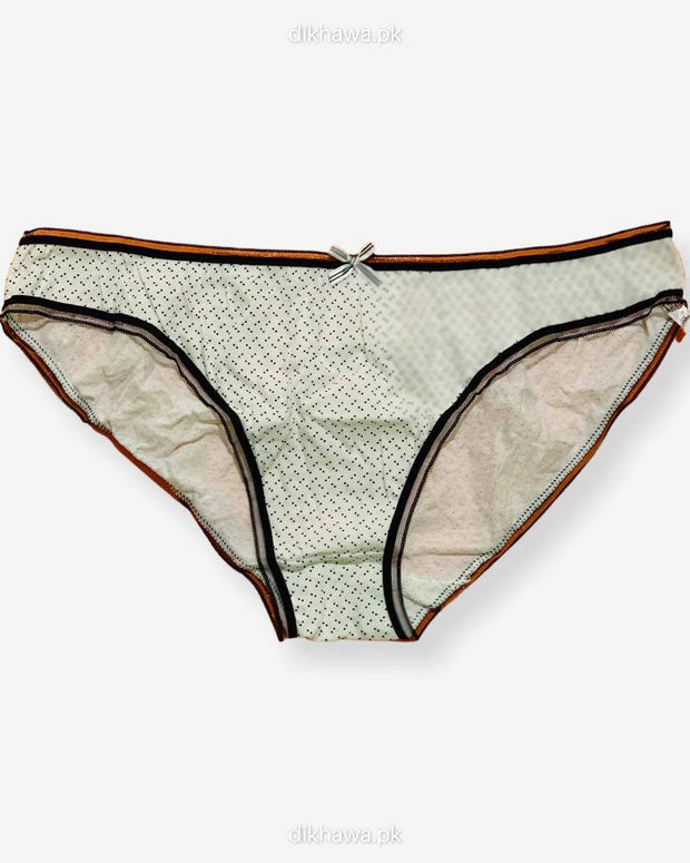 Pack Off 4 129894-B Bikini Flourish Underwear - Cotton Panty