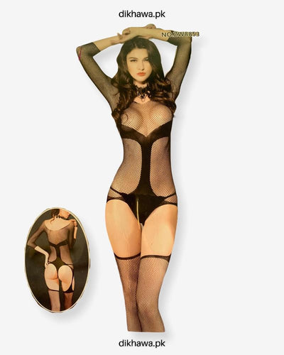 Copy of Hkmeair Khushi Print Sexy Net Bodystocking No ZW8853