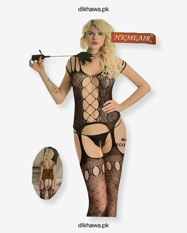 Hkmeair Khushi Print Sexy Net Bodystocking No 8035