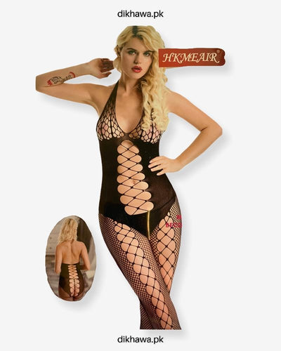 Hkmeair Khushi Print Sexy Net Bodystocking No 8025